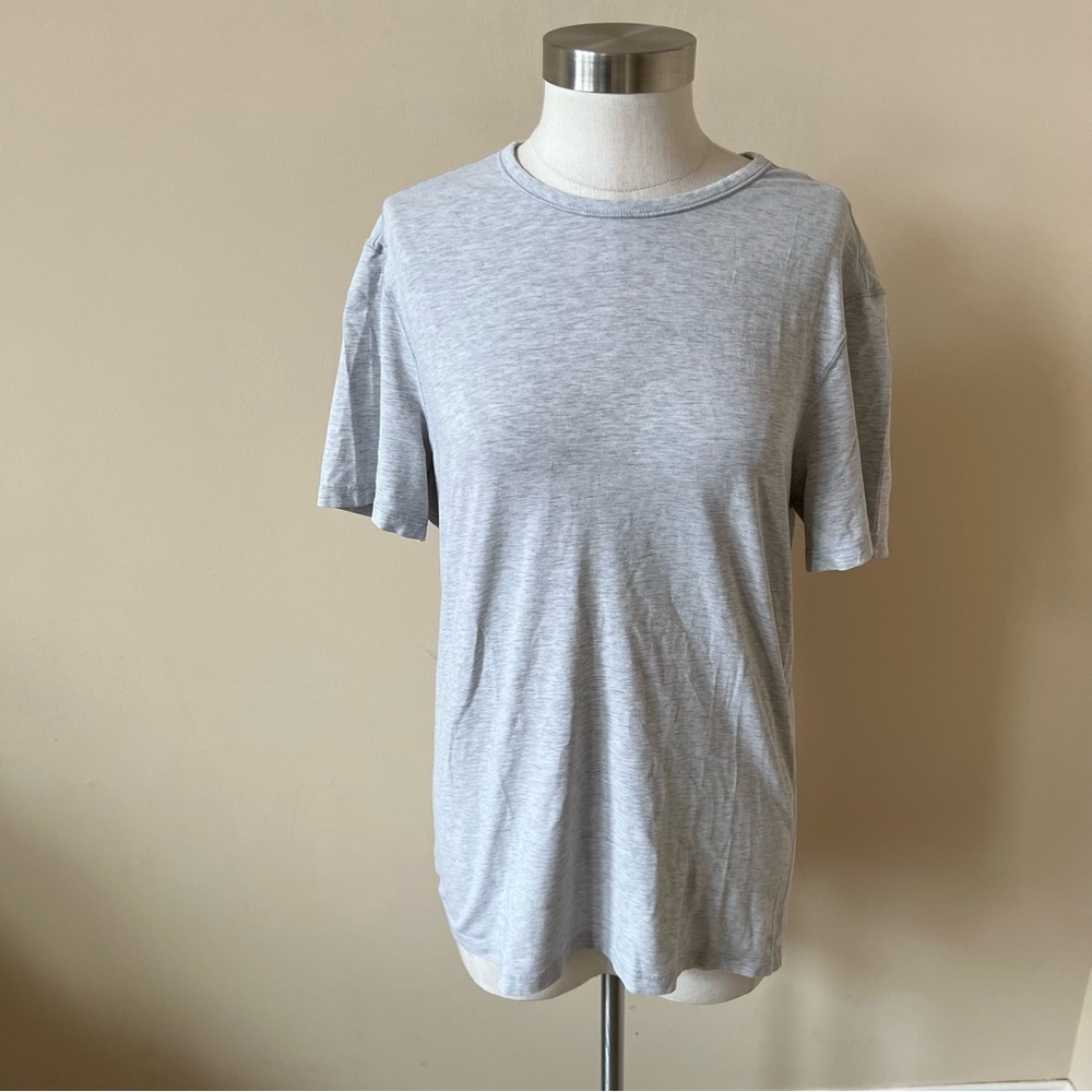 Lululemon Basic Tee Heathered Core Ultra Light Gr… - image 1